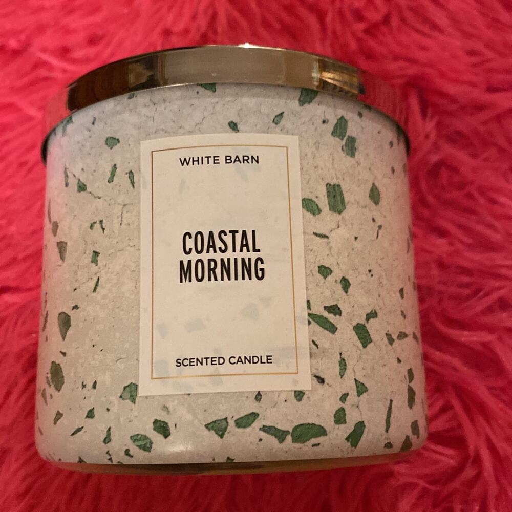 Bath and Body Works White Barn 3 Wick Candle coastal morning
